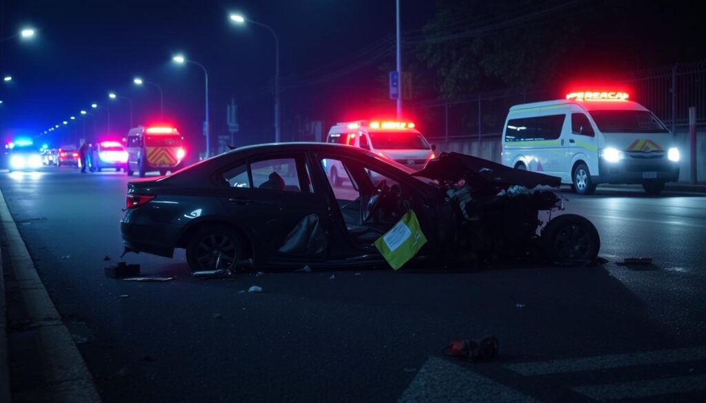 Kecelakaan Mobil di Baubau