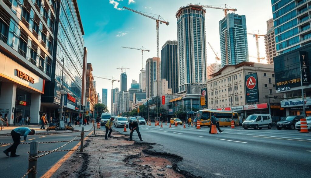 Perbaikan Jalan di Kota Besar